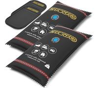 Déshumidificateur pour voiture - Sachet anti-humidité - Séchage de l'intérieur de la voiture - Réutilisable avec indicateur - 2 x 1 kg - Noir