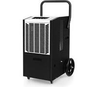 Déshumidificateur Professionnel 66L/Jour, Pompe et Tuyau de Vidange, Minuterie 24H, Blanc Blanc G