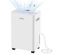 Déshumidificateur - Séchoir à adsorption - 10 litres par jour - 165 W - ≤40 dB - Réservoir d'eau de 1,1 à 2,5 litres - Commandes tactiles LED - Filtre à air lavable