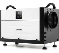 Déshumidificateur - Séchoir de chantier 2 en 1 - 3 modes - Minuterie 24 h - 500 W - 220 V - Appareil suspendu ou sur pied - Blanc