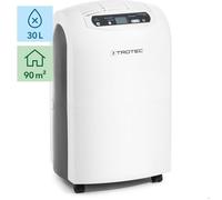 Trotec Déshumidificateur, 30 L/jour, pour pièces de 90 m², séchage du linge - TTK 100 E