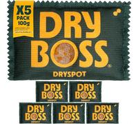 Déshumidificateur Voiture Réutilisable - DRYBOSS - Sachet Anti Humidité Gel de Silice pour Armoire, Placard, Tiroir et Coffre Fort - Absorbeur d'Odeurs sans DMF - 100 g (Lot de 5)