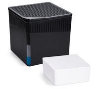 Déshumidificateur WENKO Mod. Cube, déshumidificateur avec bloc de 1 kg (chlorure de calcium), rechargeable, 16,5 x 15,7 x 16,5 cm, noir