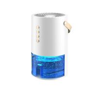 Déshumidificateur ZELURXX pour petites pièces, condensation à semi-conducteurs, fonctionnement silencieux, réservoir d'eau de 1,3 l, arrêt automatique, mini-déshumidificateur portable, blanc