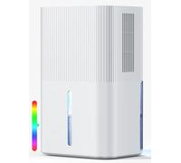 Déshumidificateurs 2,7 L pour la maison, déshumidificateur électrique pour chambre, silencieux et à commandes tactiles, déshumidificateur pour salle de bain (blanc1150 ml/24 h)