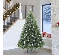 Design Arbre de Noël artificiel avec 300 LEDs Vert 240 cm PE et PVC - Arbres de Noël artificiels 2025 Nouveau6634005 2parcel