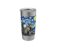 Design artistique de la nuit étoilée Armadillo van Gogh Gobelet isotherme en acier inoxydable double paroi