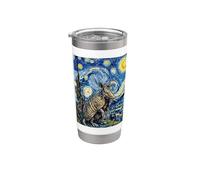 Design artistique de la nuit étoilée Armadillo van Gogh Gobelet isotherme en acier inoxydable double paroi