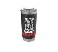 Design avec nom de chat - All You Need is Love! Gobelet isotherme en acier inoxydable double paroi