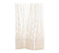 DESIGN DELIGHTS Décoratif PARAVENT Wave 3 | 170x120 cm (HxL), Osier | Cloison de séparation en 3 Parties, écran, cloison de séparation de la Salle des succursales | Couleur: Blanchi