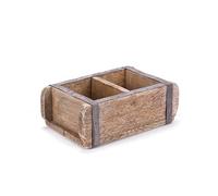 DESIGN DELIGHTS Forme de BRIQUES Brick 25x15cm | bois massief | Caisse en bois vintage, brique en bois, caisse de rangement/classement