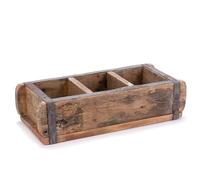 DESIGN DELIGHTS Forme de Briques Brick 35x15cm | Bois massief | Caisse en Bois Vintage, Brique en Bois, Caisse de Rangement/classement