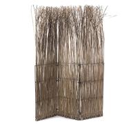 DESIGN DELIGHTS Séparateur de pièce Nature | 160x120 cm (LXL), Gris, Osier | Séparation de Salle, Cloison, Paravent en Osier, Protection visuelle