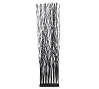 DESIGN DELIGHTS SÉPARATEUR DE PIÈCES | Bois de Saule, 170x40 cm (HxL) | écran en Branches de Saule, séparateur de pièces, cloison de séparation, paravent | Couleur: Noir