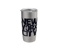 Design graphique rétro « I Love New York » Gobelet isotherme en acier inoxydable double paroi