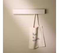 Design Hambourg Porte-manteau | 57 cm | Blanc | crochets escamotables