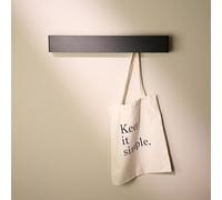 Design Hambourg Porte-manteau | 57 cm | Noir | crochets escamotables
