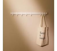 Design Hambourg Porte-manteau | 80 cm | Blanc | crochets coulissants