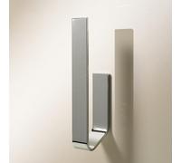 Design Hambourg Réserve de Papier Toilette | Chrome | adhésif | Réserve auto-adhésive pour 2 rouleaux | En métal | Pour salle de bain ou WC invités