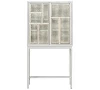 Design House Stockholm Cabinet vitré Air Blanc. rotin