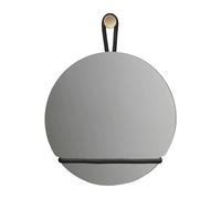 Design House Stockholm Miroir Lasso rond Transparent-noir
