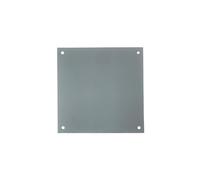 Design Letters 30202005140X140 Plaque de montage en acier pour numéros de maison et lettres 140 x 140 mm Gris inoxydable