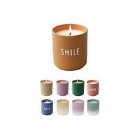 Design Letters Bougie Parfumées Cire de Soja Naturel | Cadeau Pour Femme aromathérapie Bougie Fleurs & Agrumes cadeaux de soulagement du stress | Cire de soja Portable Bougeoir en porcelaine