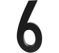 Design Letters Lettres décoratives | Lettres Maison & Chiffres Acier Inoxydable 5 & 10cm | Numéro de Porte Numéro de Maison | Panneau de Porte Noir | Vis de Montage et Ruban adhésif Vendus séparément