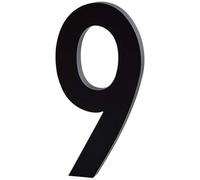 Design Letters Lettres décoratives | Lettres Maison & Chiffres Acier Inoxydable 5 & 10cm | Numéro de Porte Numéro de Maison | Panneau de Porte Noir