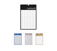 Design Letters Mensuel Planner 2024 | Agenda 2024 Bloc de Planification Détachable | Planner avec 144 autocollants | Planificateur Mural 2024 | Calendrier du Planificateur Familial
