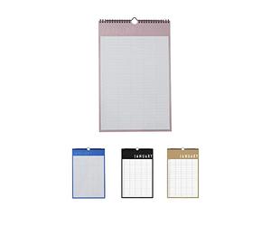 Design Letters Mensuel Planner 2024 | Agenda 2024 Bloc de Planification Détachable | Planner avec 144 autocollants | Planificateur Mural 2024 | Calendrier du Planificateur Familial
