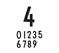 Design Letters Numéro de maison flottant en aluminium (disponible en 0 à 9) | 10 cm | Plaque numéro de maison facile à installer | Numéro de porte adapté pour l'intérieur ou l'extérieur | Noir