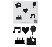 Design Letters Symboles Design Letters Happy Birthday Noir