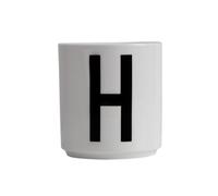Design Letters Tasse en porcelaine Personal avec initiale H Blanc 250 ml