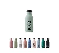 Design Letters TO GO Bouteille d'eau 500ml | Gourde Design sans BPA BPS et écologique | Gourdes d'eau étanche pour Femme et Homme | Résistant aux fuites et aux chutes | Ultra léger Tritan Water Bottle