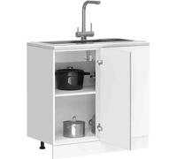 Design New Armoire basse de cuisine Kalmar Gris Sonoma Bois composite - Armoires de cuisine Möbel2025 CHY5966744 1parcel