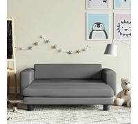 Design New Canapé pour enfants avec pouf Gris 100x50x30 cm Similicuir - Canapés pour enfants Möbel2025 CHY5165970 1parcel