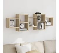 Design New Étagère murale Chêne Sonoma 129x18x42 cm Bois composite - Étagères murales Meubles2025 CHY3100240 1parcel