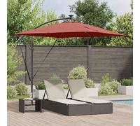 Design New Parasol banane en porte-à-faux Terracota 249 x 249 x 250 cm - Parasols Meubles2025 CHY4711180 1parcel