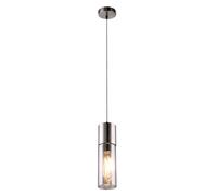Design pendule plafonnier salon éclairage verre suspendu luminaire fumée