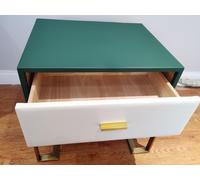 Design Table de nuit Console Métal Brillant Tables Consoles Chambre à coucher Beistell