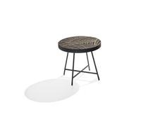 Design Tables basses Tables rondes Noir Luxe 2pcs