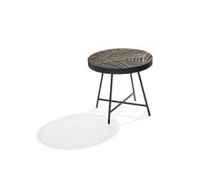 Design Tables basses Tables rondes Noir Luxe 2pcs