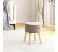 Design Tabouret Rond Gris Foncé Velours, Tabouret 2024 Nouveau