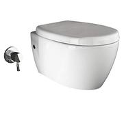 Design Taharet Sans Bord de Lavage - WC en Céramique Mural Avec Fonction Bidet