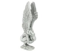 Design Toscano Ange Souvenir et Rédemption Statue Religieuse de Jardin, Moyen 38 cm, polyrésine, pierre antique