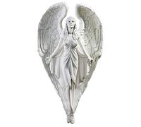 Design Toscano DB43016 Sculpture murale de Ange du chemin spirituel Blanc Cassé 10 x 24 x 42 cm