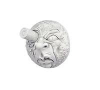 Design Toscano EU1094 Sculpture Murale du Voyage dans la Lune Blanc Cassé 12,5 x 20,5 x 20,5 cm