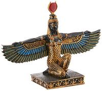 Design Toscano Isis Déesse de la Beauté Statue de Décor Égyptien, 23 cm, polyrésine, palette complète de couleur