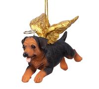 Design Toscano JH170727 Ornement De Noël - Honneur cabot Rottweiler Ornements chiens de vacances Ange